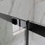 56 po X P 74 po H Porte de douche coulissante encadrée en noir Finsh