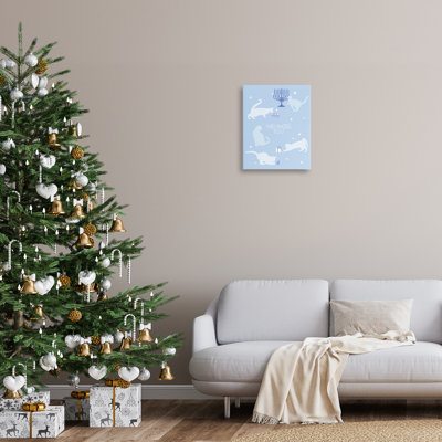 Toile Meowzel Tov Seasonal Cats, conception par Lil 'Rue