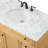 Rivers 42'' Single Bathroom Vanity with Carrara Marble Top-73360066