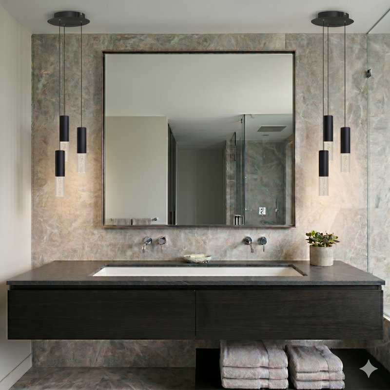 Rathi 3 - Light LED Cluster Pendant, Black