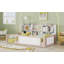Lit plateforme en bois avec barrière de sécurité et tablettes de rangement latérales-1630557022-1630557023