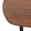 Table d'appoint réglable en forme de C en bois et métal Adamas