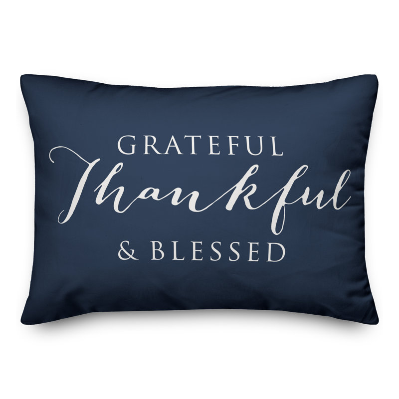 Outdoor Reversible Throw Pillow, Navy