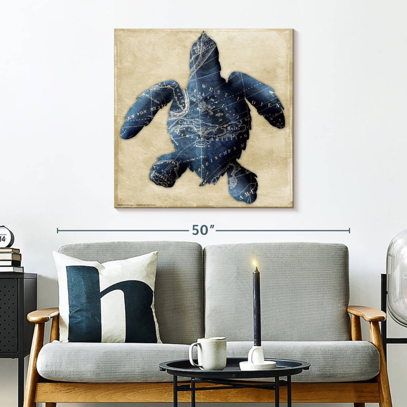 Brampt Map Turtle Indigo