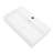 21'' L x 12'' W Ceramic Rectangular Wall Mount Bathroom Sink, White Bathroom Sink with Overflow-129401993