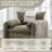 Modern Style Chenille Oversized Armchair Accent Chair Single Sofa Lounge Chair 37.6'' W for Living Room-865451910
