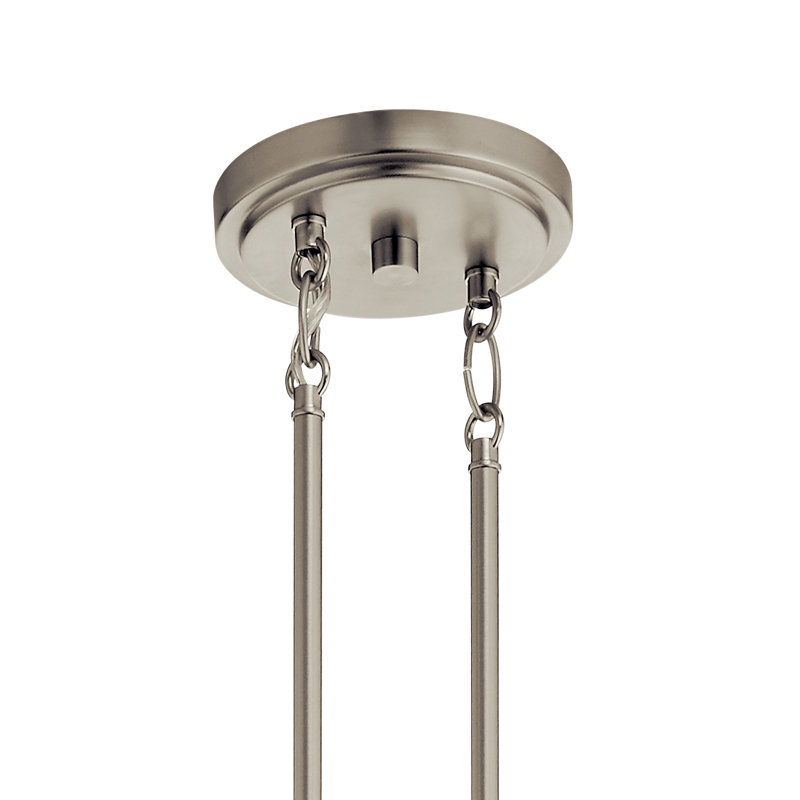 Lustre linéaire 4Lt, Nickel brossé