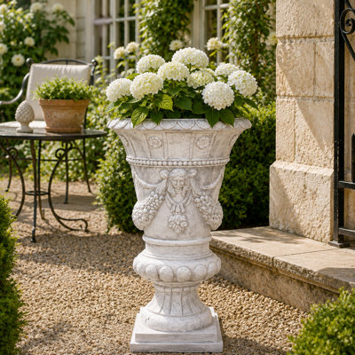 Pot de fleurs d'extérieur d'intérieur avec trou de drainage MGO H 23,75 po
