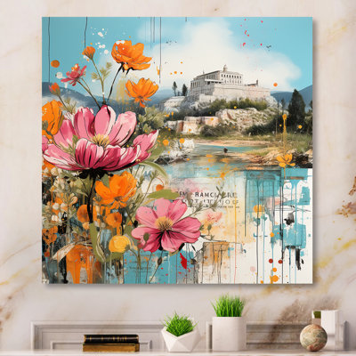 Ancient Ruins Athens  II - Athens Metal Wall Art