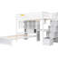 White Twin Over Loft Bed Including Staircase, Storage And Desk With Storage, Staircase In Finish-484058785