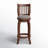 Morgan Swivel Upholstered Counter Stool with Solid Wood Frame-753076515-798800188