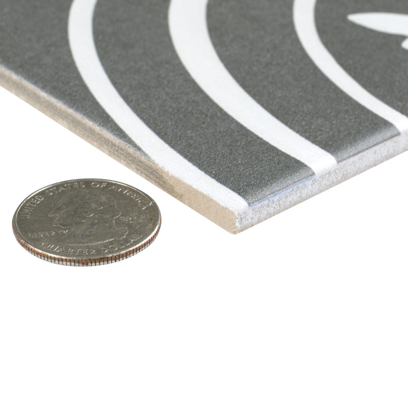 Carreau de céramique à motif pour mur et plancher 8 po x 8 po Twenties