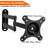Aileana Black Wall Mount for 10"-32" Screens Holds up to 15 kg.