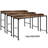 Desk In Rustic Brown With Adjustable Legs And , Laptop Compatible For Bed, Engineered Wood Metal Table Height Construction