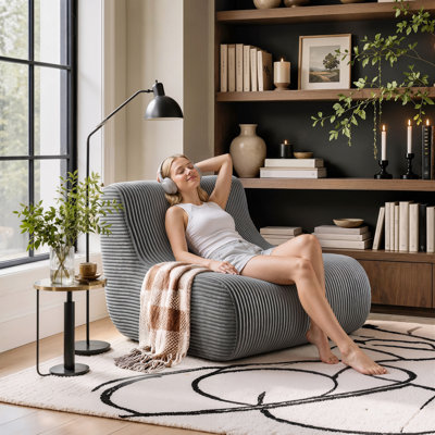 Cotton Blend Bean Bag Lounger