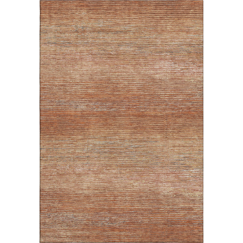 Premium Machine Washable Alijah AMF1264 Stripes Rug, Rectangle 3' x 5'