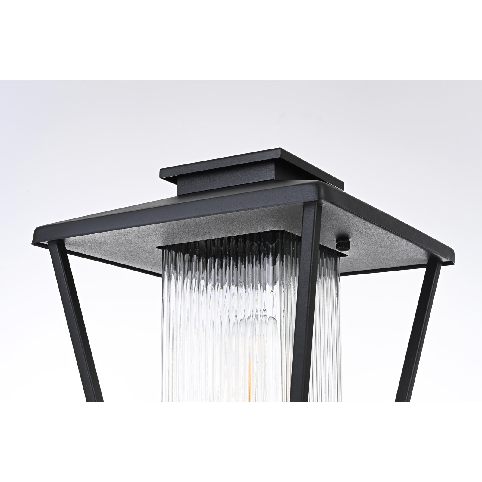 Shannen 10 Inch Outdoor Post Light in Black