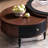 2-Piece Red Oak Coffee Table Set