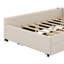 Lit plateforme tapissier, base de lit moderne avec lit gigogne et port USB-1625796536