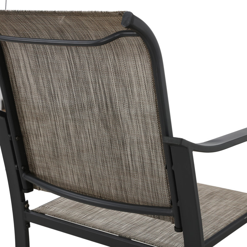 Fredkin 4 - Person Patio Dining Set with Square Table , Cushions Included, Gray