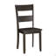 Ensemble de 2 chaises d'appoint en noyer patiné