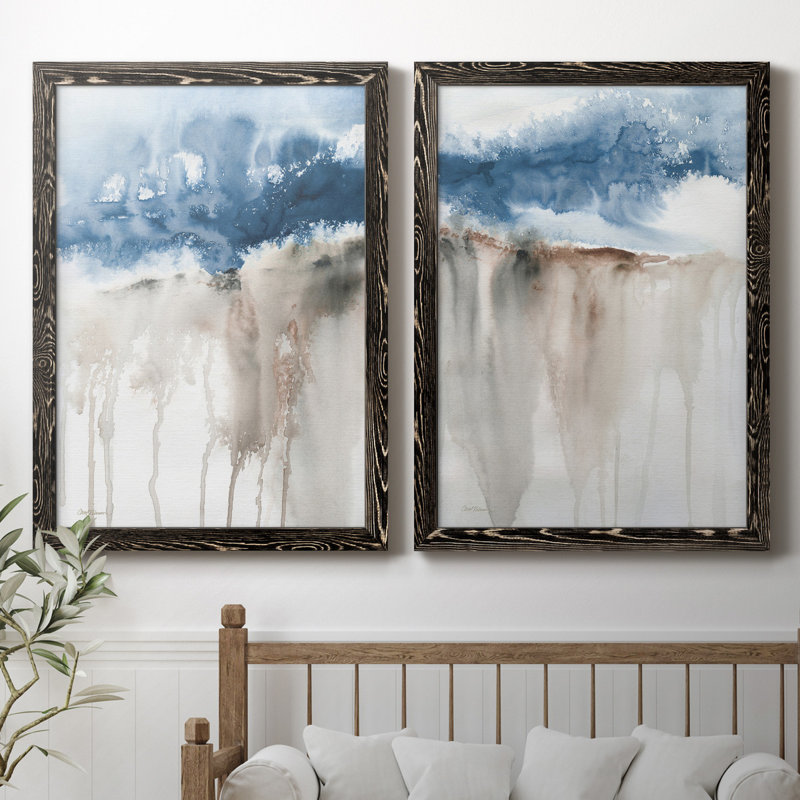 Windy Cliff I - ensemble de 2 reproductions d'art, H 22,5 po x l 61 po x P 3 po, H 31,5 po x l 47 po x P 1,5 po, Pas de tapis