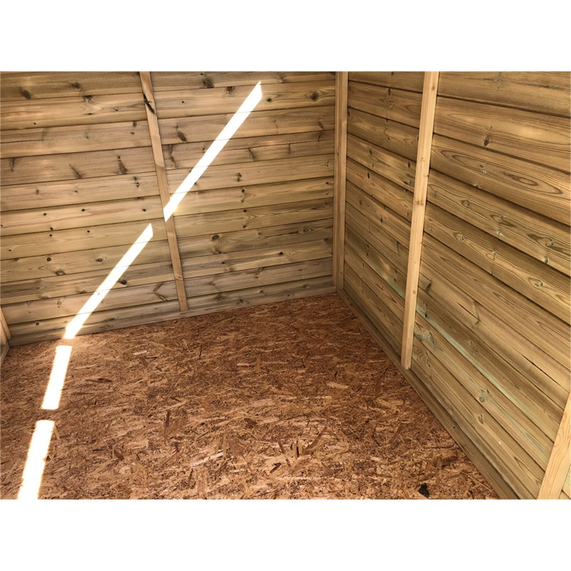 Trollinger 8 ft. W x 9 ft. D Solid Wood Garden Shed