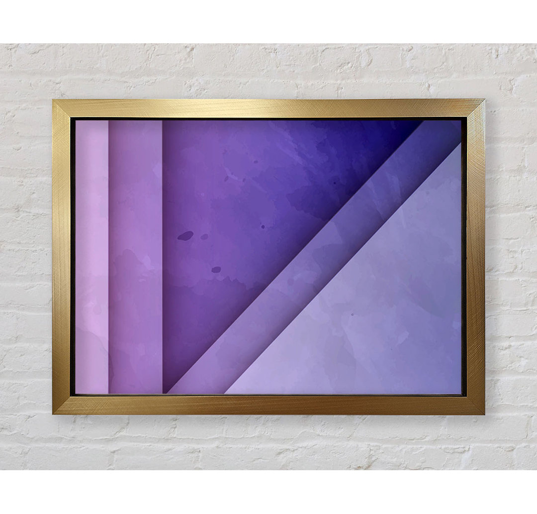 Gerahmtes Leinwandbild Purple Triangle