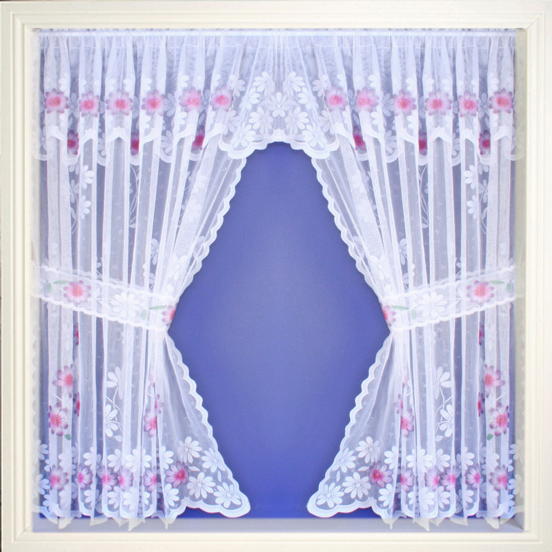 Coker Sheer Curtain Pair, 280 W x 107 D cm, Lavender