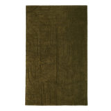 Hand Tufted Wool Geometric Area Rug in Green