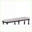 Banc de salle à manger, siège de salle à manger de style transitionnel en bois massif gris anthracite de 60 po de style transitionnel | Gris anthracite | Tissu