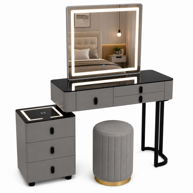 Dressing Table, Grey