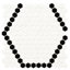 Hive 12 in. x 12 in. Matte Porcelain Mosaic Floor and Wall Tile-276256344