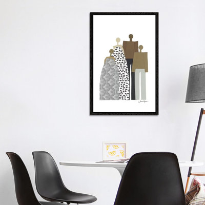 Diverse Family Portrait by LouLouArtStudio - Print on Canvas