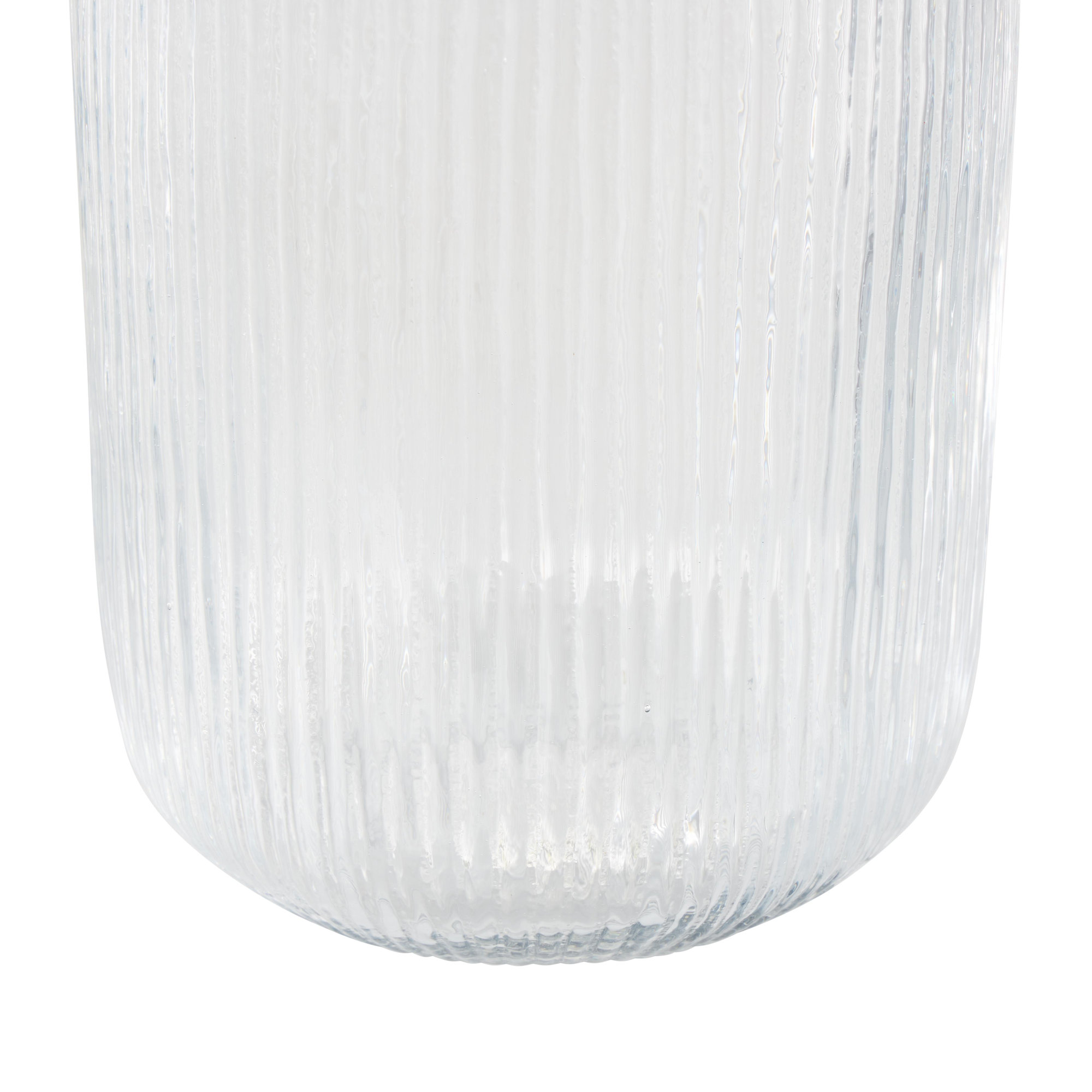 Birch Lane™ Perry Glass Ribbed Vase