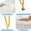 Fauteuil de coiffeuse blanc avec dossier et rangement White-2112591781-2112591782