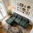 99'' Sectional Cloud Deep Seat Couch, Modern Comfy Chenille L Shaped Sectional Sof-1050174465