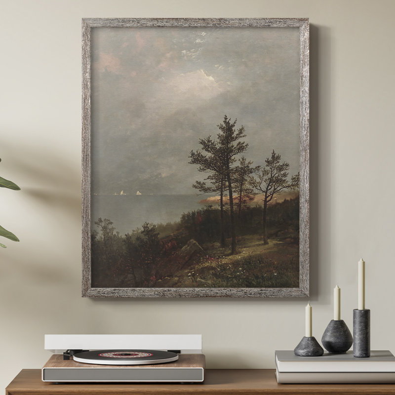 «Vintage Landscape CXII», reproduction encadrée - bois massif