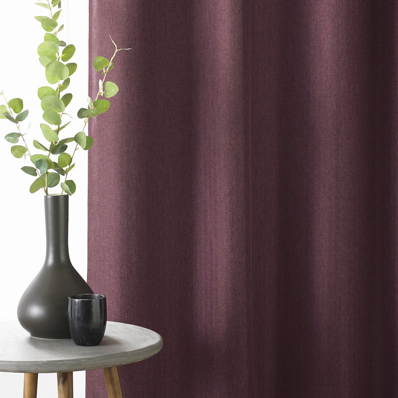 Blackout Curtain Pair, Berry, 168 W x 137 D cm