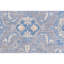 Tapis bleu clair / ivoire de haute qualité noué à la main Ziegler 3000
