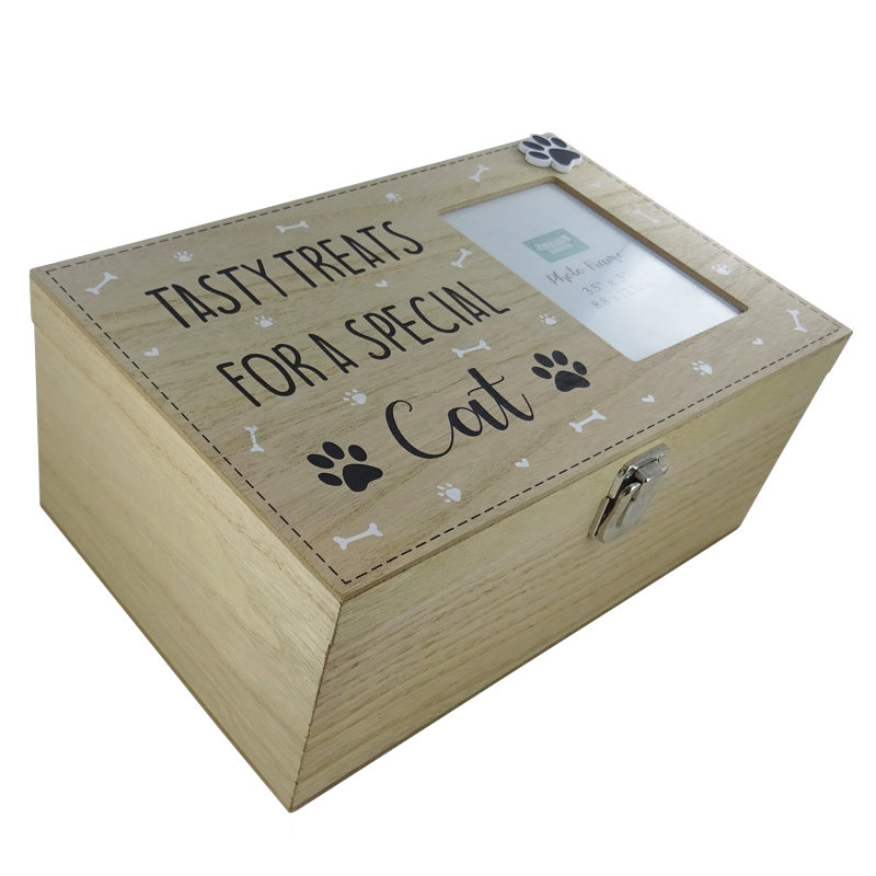 Special Cat Treat Box With Photo Frame Curtis Decorative Box