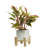 Ceramic Indoor Planter With Wood Stand