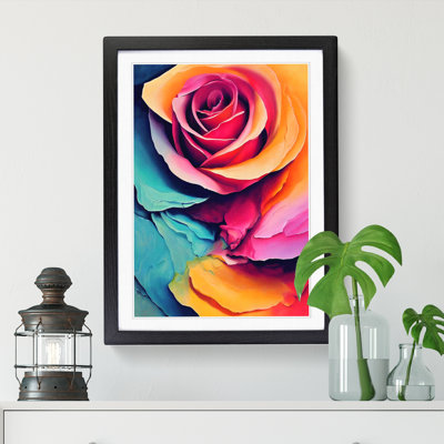 Rose Flower Painting Vol.5 - Single Picture Frame Print