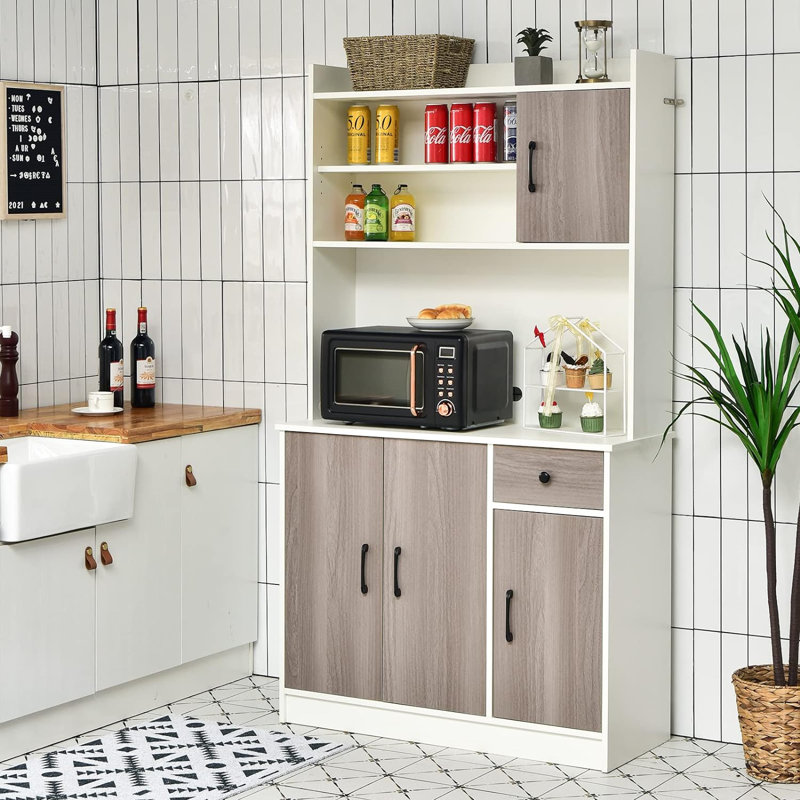 Tucci 180 cm H Kitchen Pantry, White