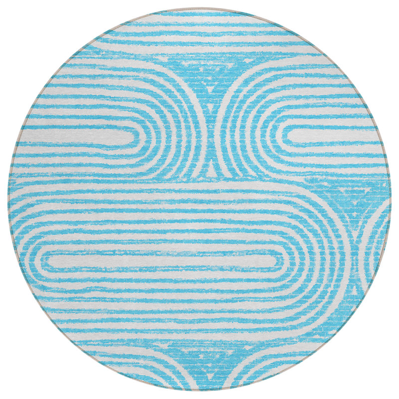 Tapis extérieur rond 8 pi