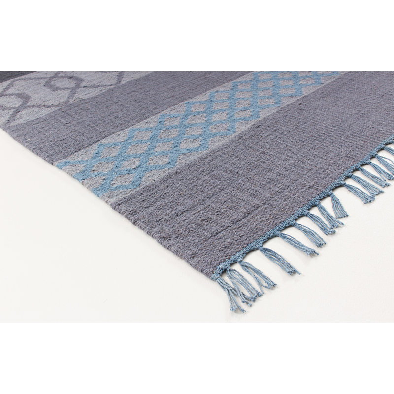 Tulane Geometric Hand Woven Kilim Area Rug, Rectangle 200 x 290cm