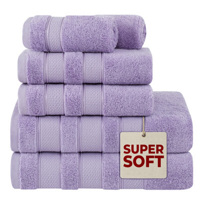 Karani Luxury Extra Soft 100% Cotton 6 Piece Bath Towel Set