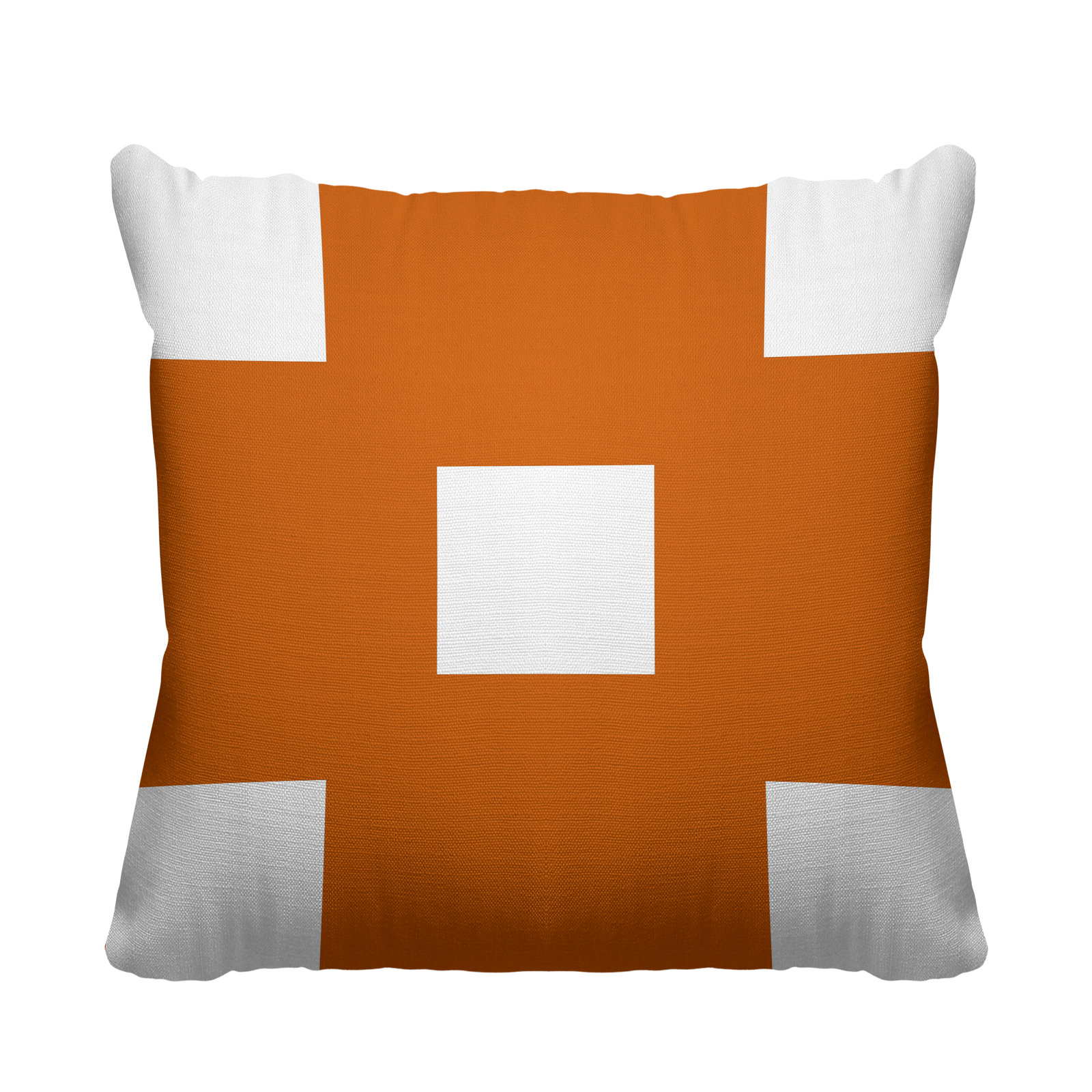 Luella Geometric Indoor/Outdoor Throw Pillow, 16W" x 16H", Orange