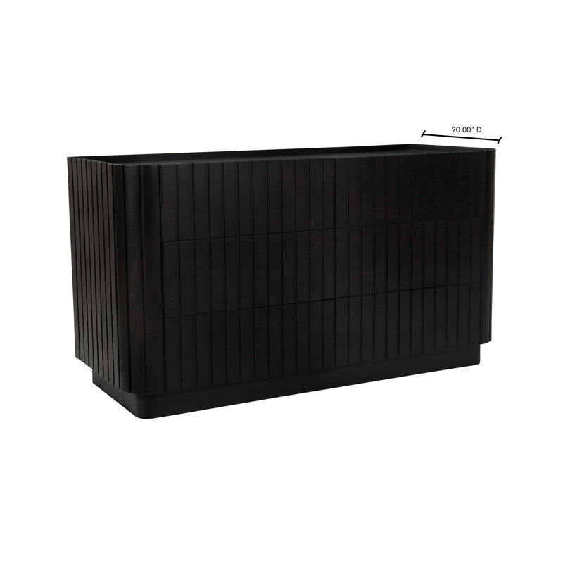 Povera 6 - Drawer Dresser, Black