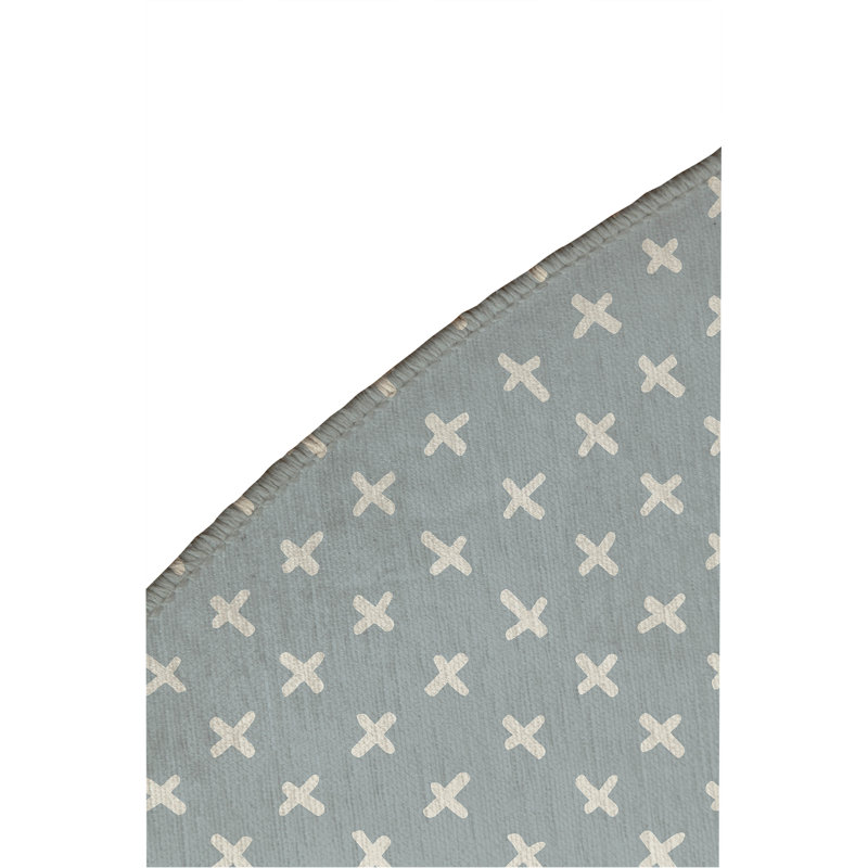 Tapis d'extérieur antidérapant Criss Cross, Rond 5 pi